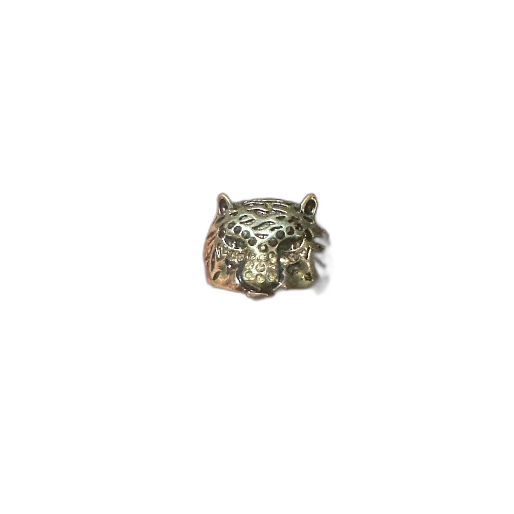 Vintage Rhinestone Leopard Cheetah Tiger Animal Statement Ring Size 10.25